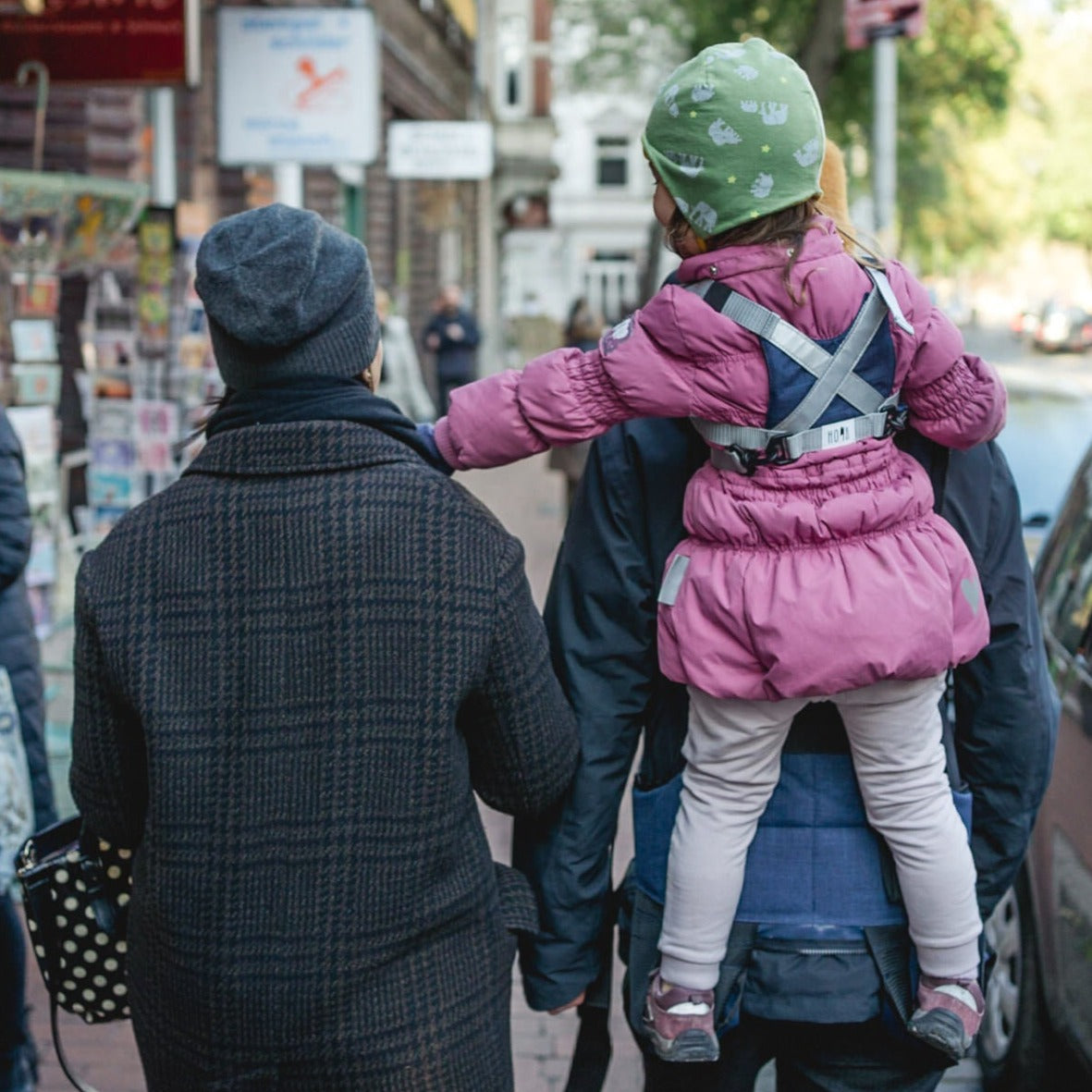 homb - eltern-rucksack mit rückentrage